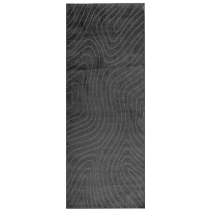 Area Rugs Rectangular PALMERAS Anthracite 150 x 80 cm Polyester