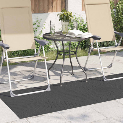 Area Rugs Rectangular PALMERAS Anthracite 200 x 80 cm Polyester