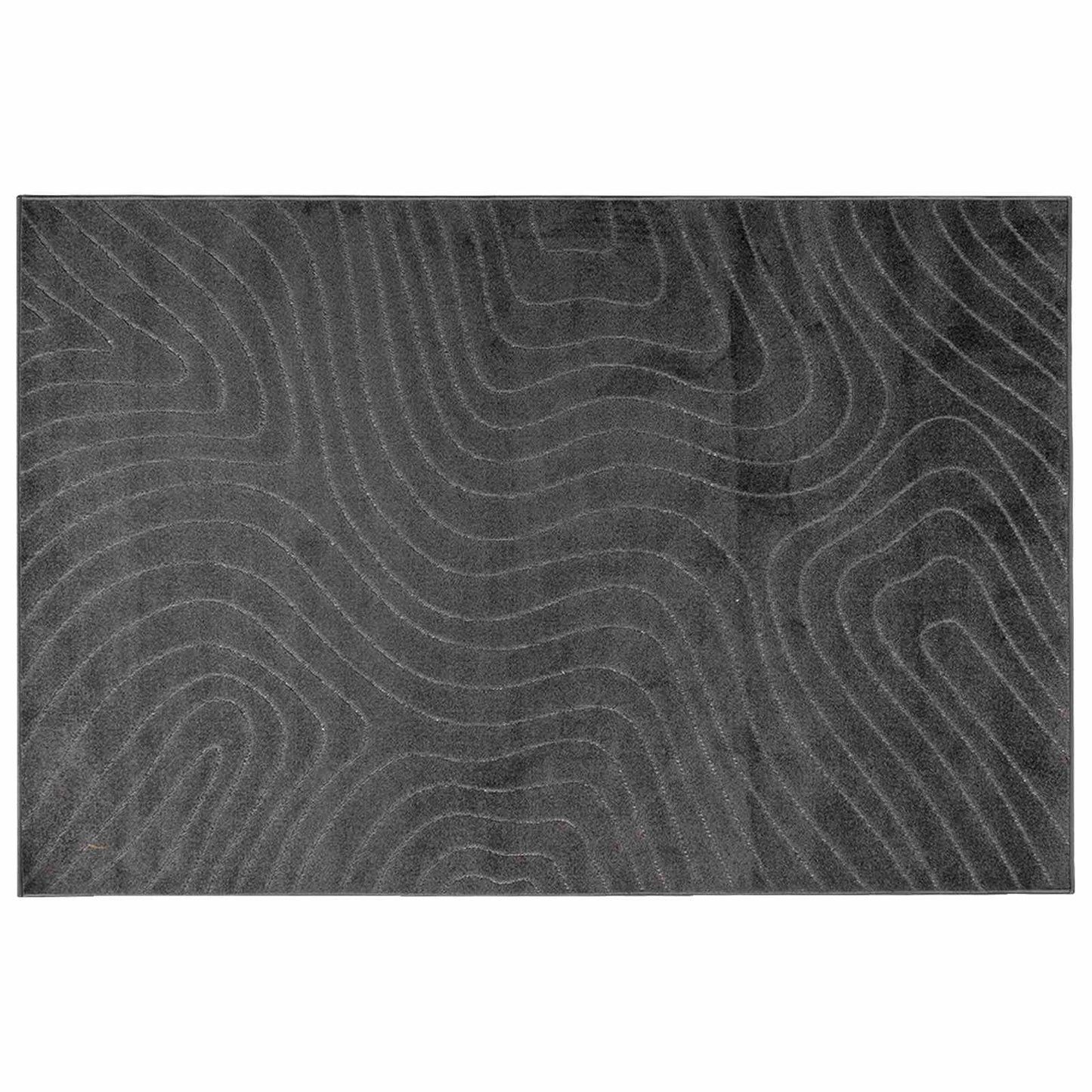 Area Rugs Rectangular PALMERAS Anthracite 280 x 200 cm