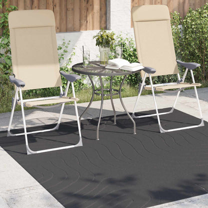 Area Rugs Square PALMERAS Anthracite 200 x 200 cm Polyester