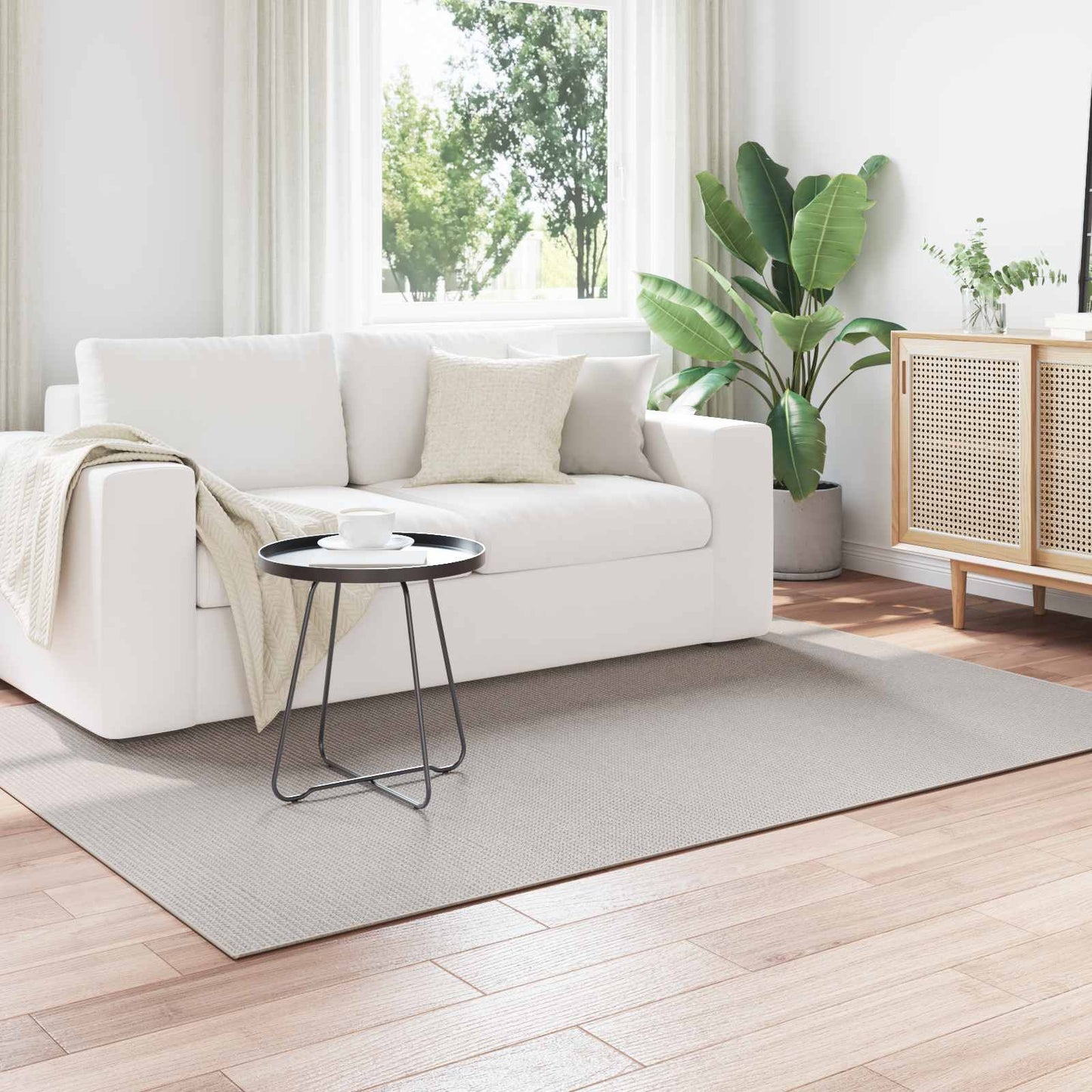 Area Rugs Rectangular LUGO Cream 200 x 140 cm Polyester