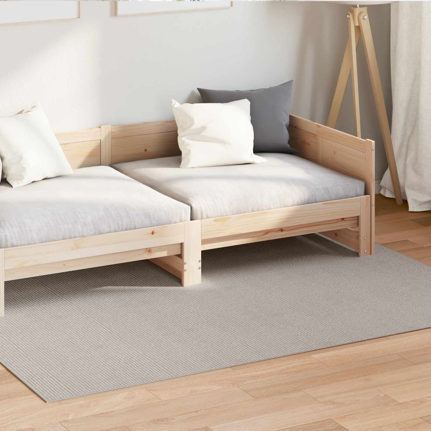 Area Rugs Rectangular LUGO Cream 200 x 140 cm Polyester