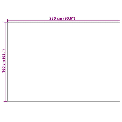 Area Rugs Rectangular LUGO Cream 230 x 160 cm Polyester