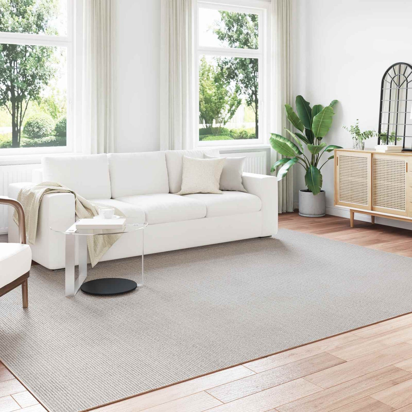 Area Rugs Rectangular LUGO Cream 340 x 240 cm Polyester