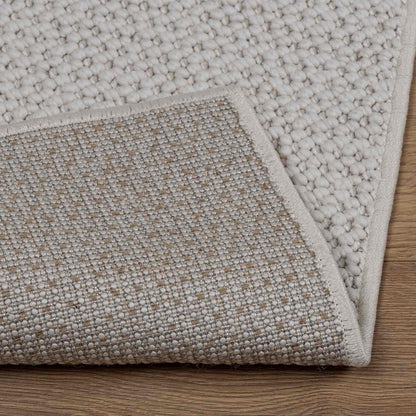 Area Rugs Square LUGO Cream 200 x 200 cm Polyester