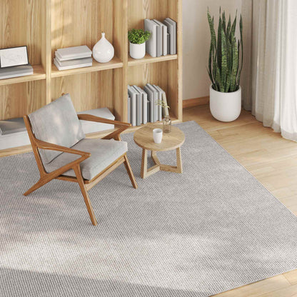 Area Rugs Square LUGO Cream 200 x 200 cm Polyester