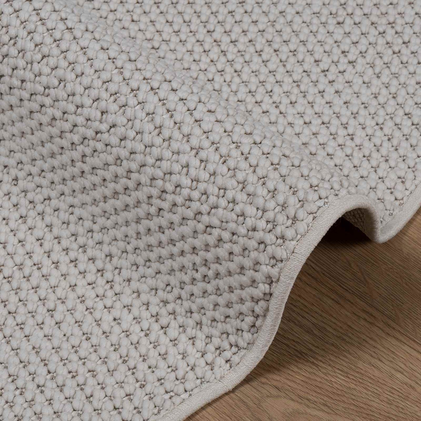 Area Rugs Round LUGO Cream Ø 120 CM Polyester