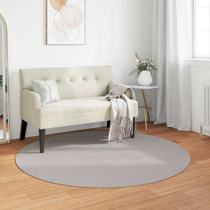 Area Rugs Round LUGO Cream Ø 120 CM Polyester