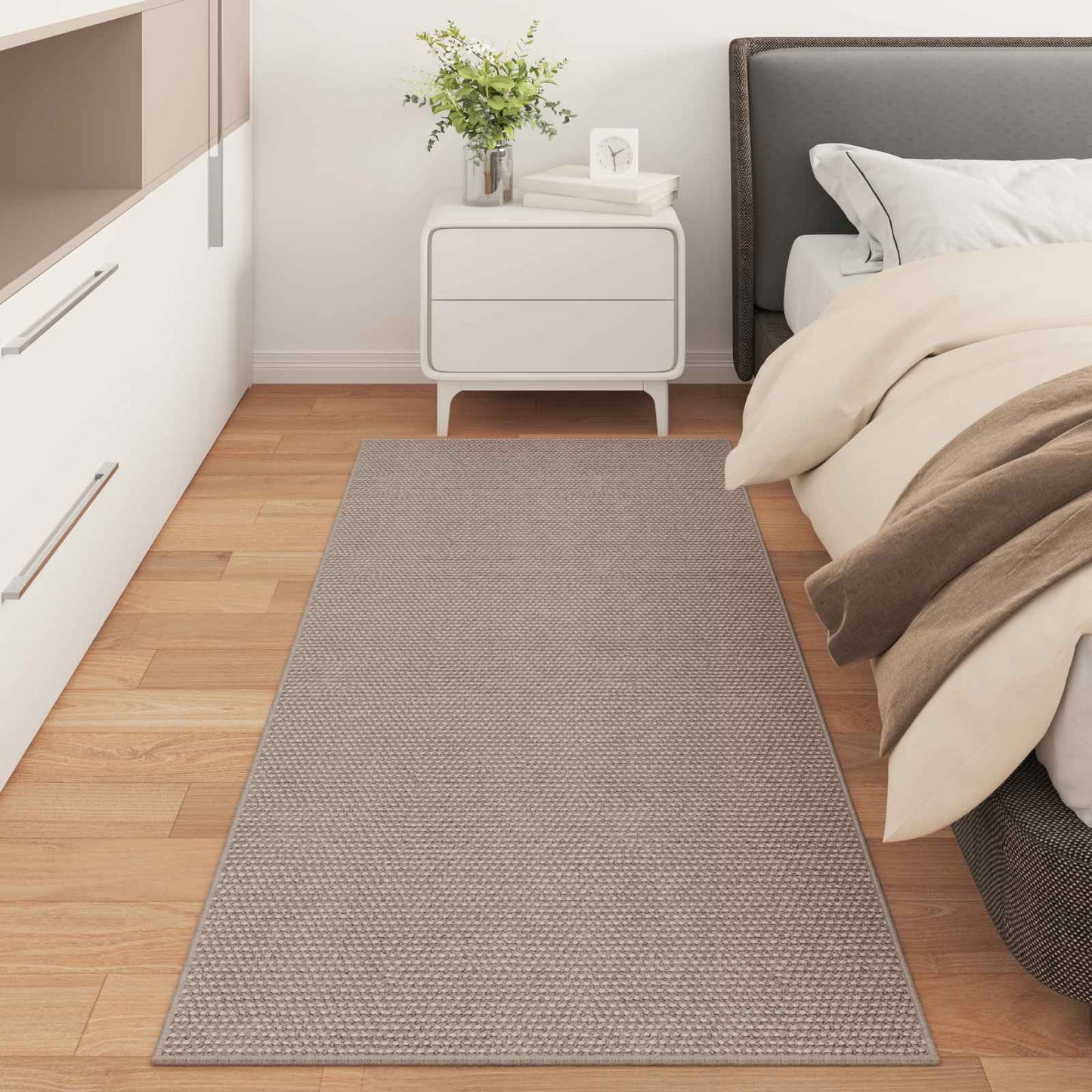 Area Rugs Rectangular LUGO Taupe 80 x 150 cm Polyester