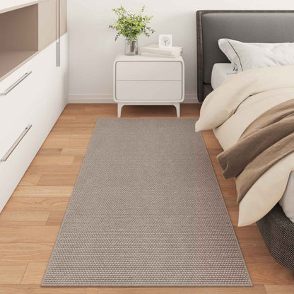 Area Rugs Rectangular LUGO Taupe 80 x 200 cm Polyester