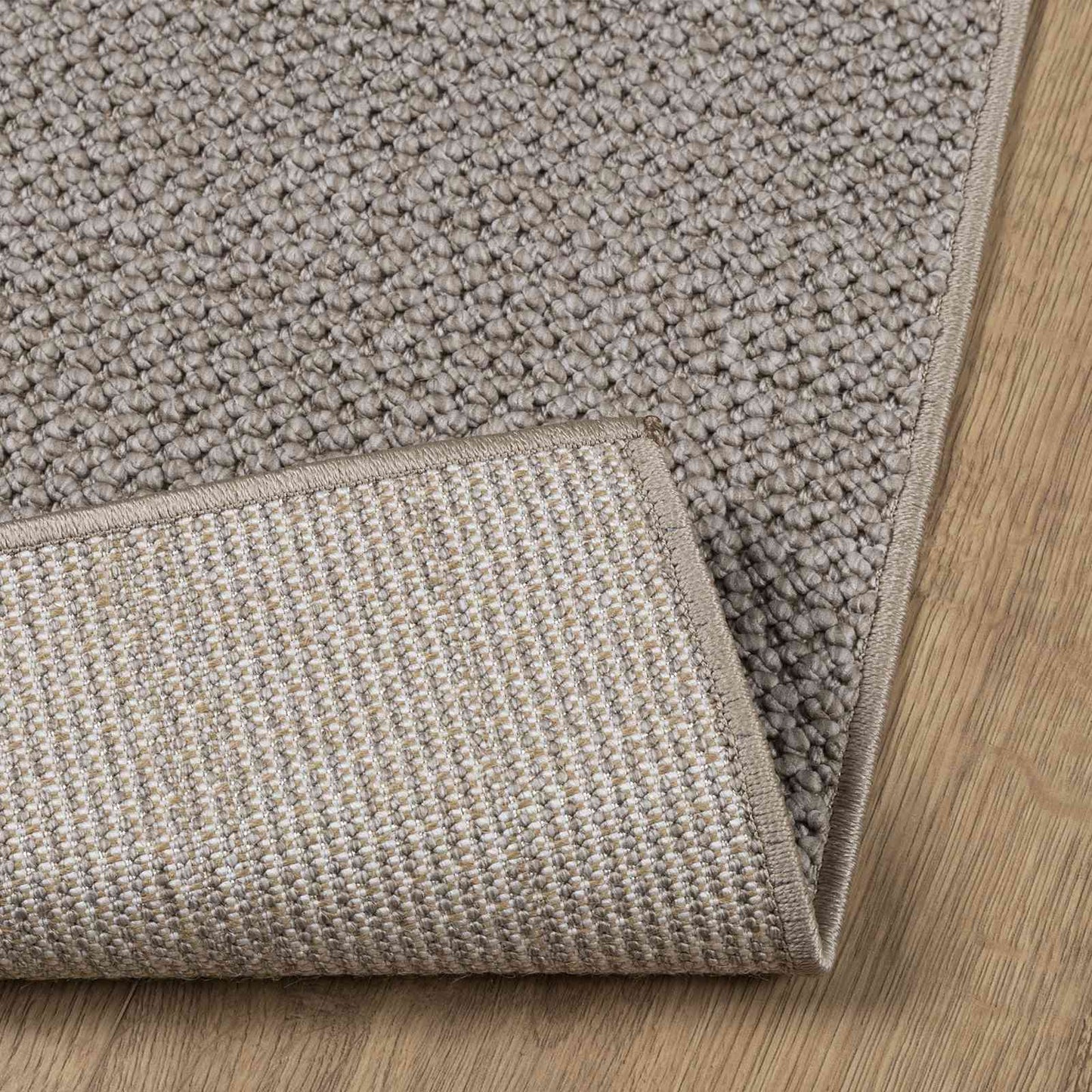 Area Rugs Square LUGO Taupe 200 x 200 cm Polyester