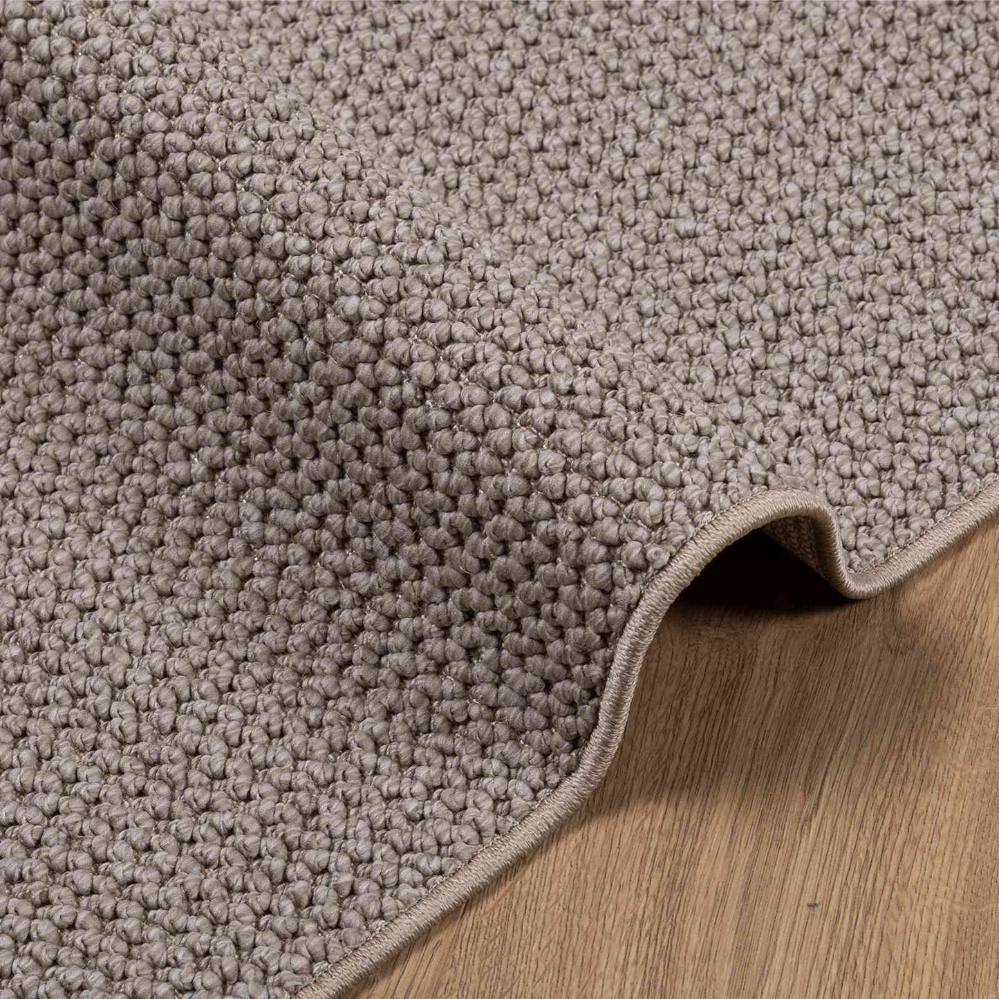 Area Rugs Square LUGO Taupe 200 x 200 cm Polyester