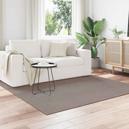 Area Rugs Square LUGO Taupe 200 x 200 cm Polyester
