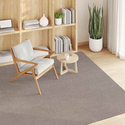 Area Rugs Square LUGO Taupe 200 x 200 cm Polyester