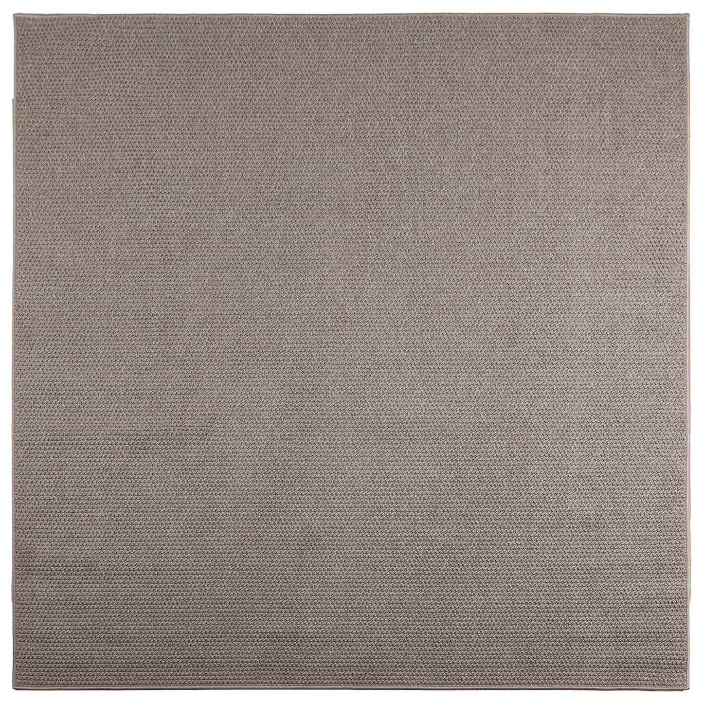 Area Rugs Square LUGO Taupe 200 x 200 cm Polyester