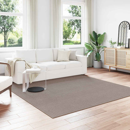 Area Rugs Square LUGO Taupe 240 x 240 cm Polyester
