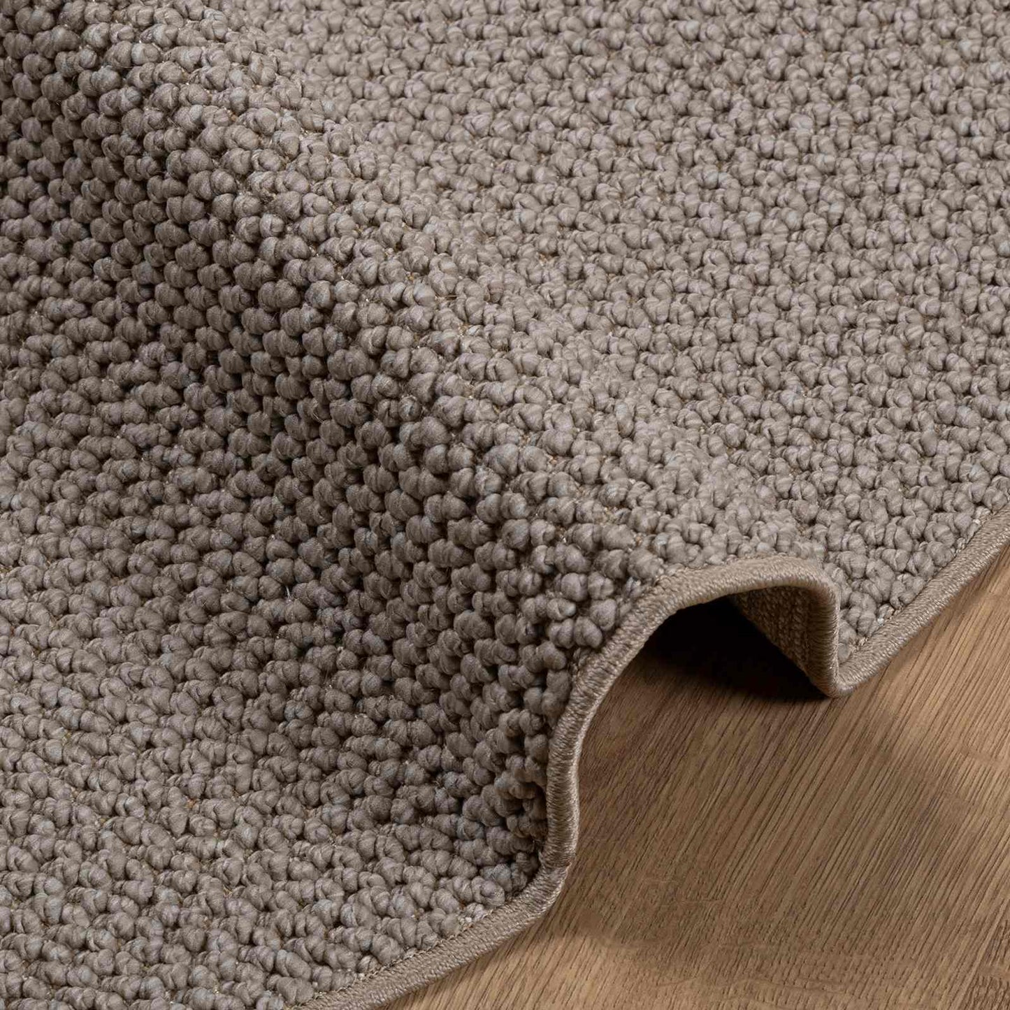 Area Rugs Round LUGO Taupe Ø 120 CM Polyester
