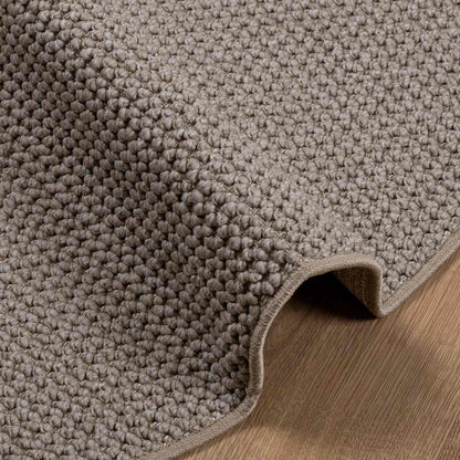 Area Rugs Round LUGO Taupe Ø 120 CM Polyester