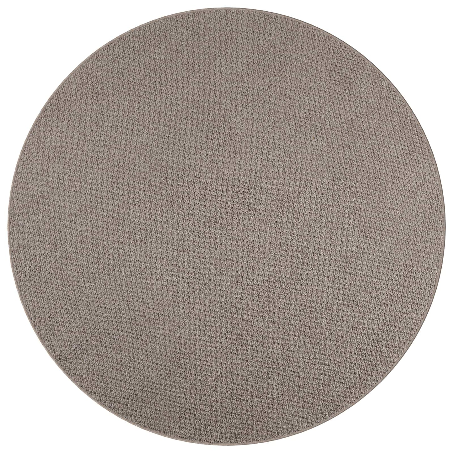 Area Rugs Round LUGO Taupe Ø 120 CM Polyester