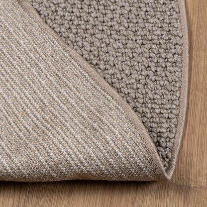 Area Rugs Round LUGO Taupe Ø 160 CM Polyester