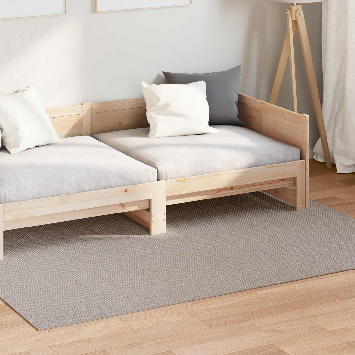 Area Rugs LUGO Cream and Taupe 200 x 140 cm Polyester
