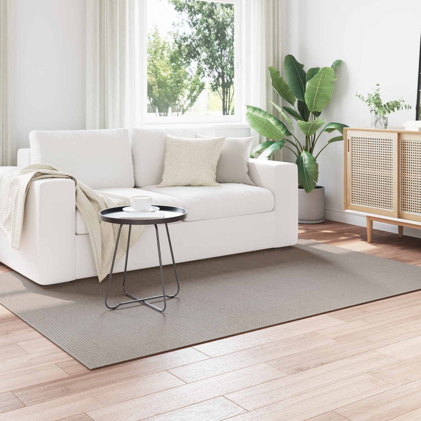 Area Rugs LUGO Cream and Taupe 230 x 160 cm Polyester