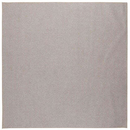 Area Rugs Square LUGO Cream and Taupe 120 x 120 cm Polyester