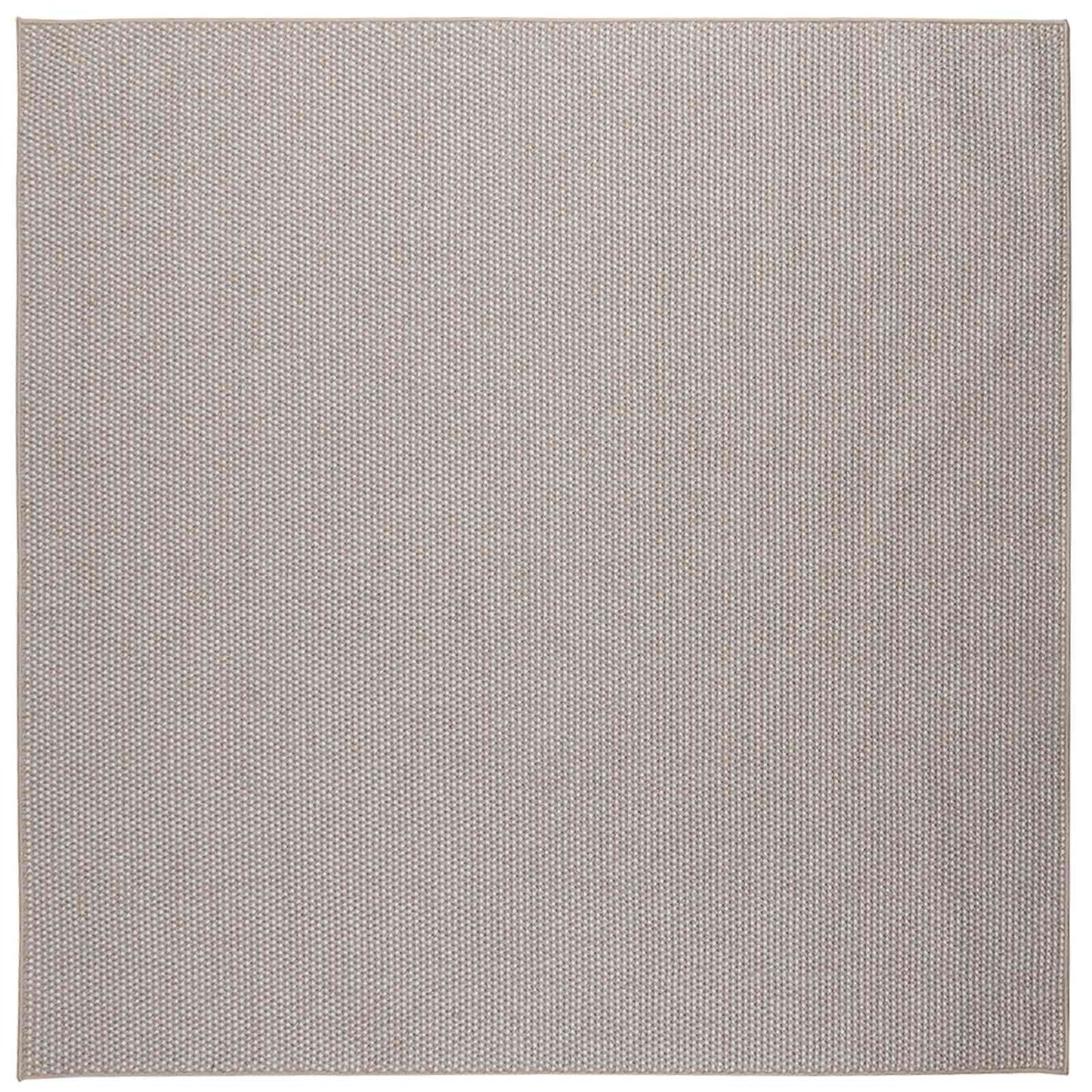 Area Rugs Square LUGO Cream and Taupe 200 x 200 cm Polyester