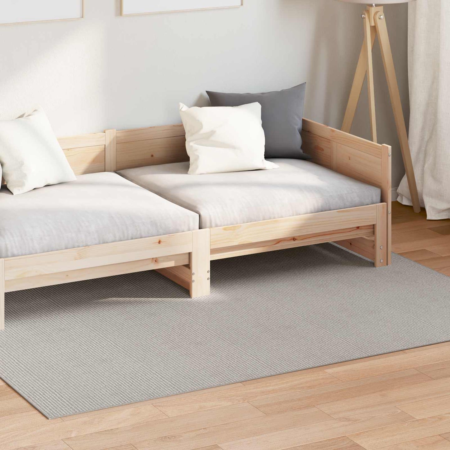 Area Rugs Rectangular LUGO Cream and Grey 140 x 200 cm