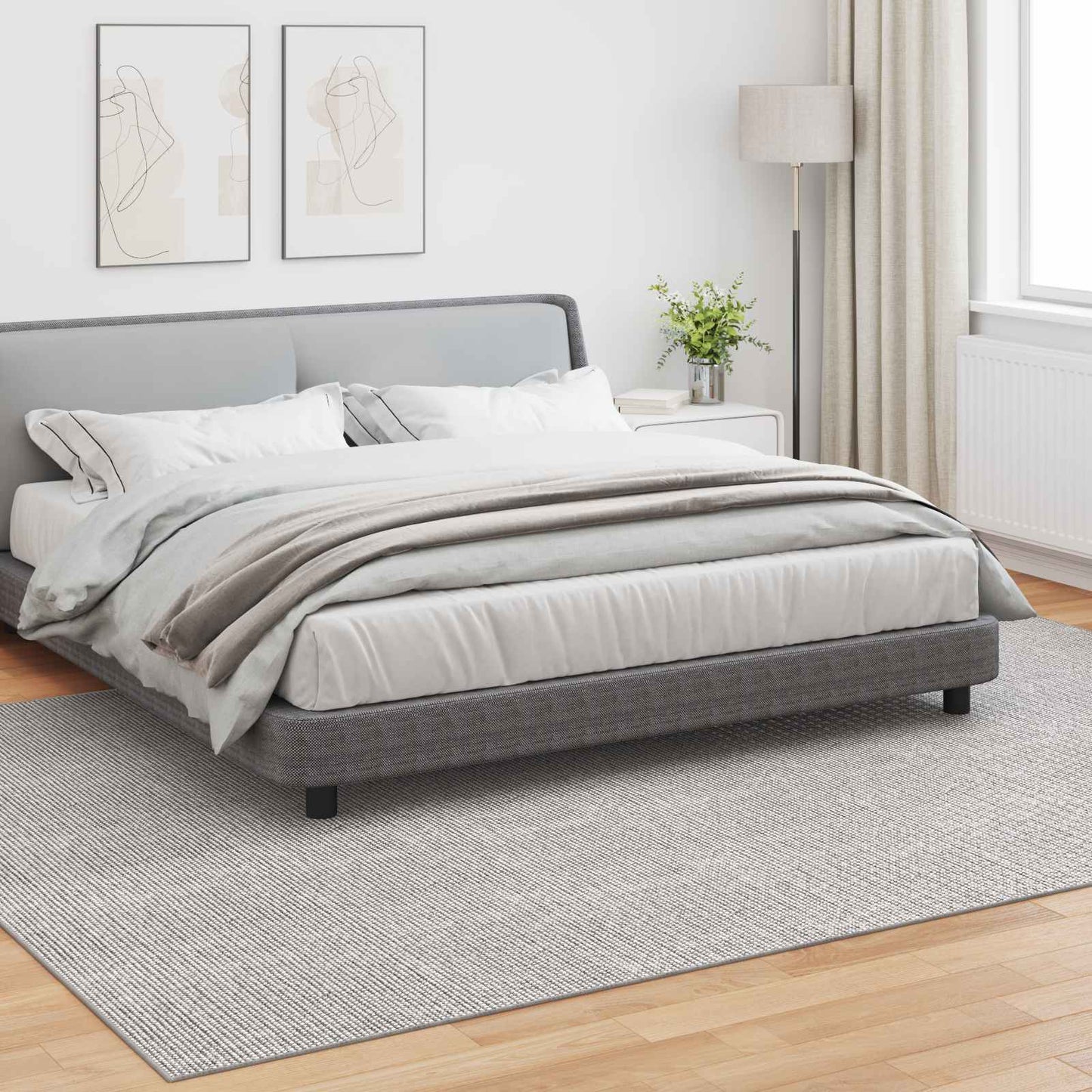 Area Rugs Rectangular LUGO Cream and Grey 240 x 340 cm