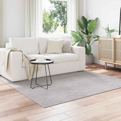 Area Rugs Square LUGO Cream and Grey 120 x 120 cm Polyester