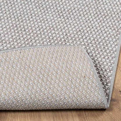 Area Rugs Square LUGO Cream and Grey 240 x 240 cm Polyester