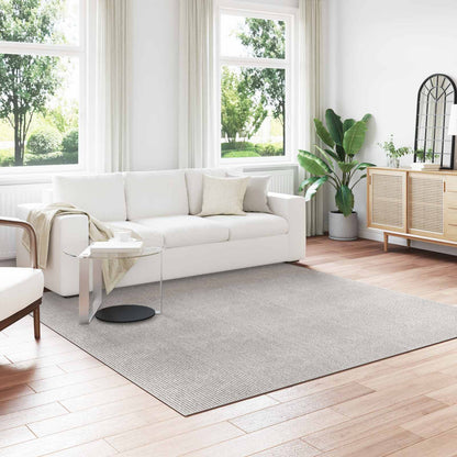 Area Rugs Square LUGO Cream and Grey 240 x 240 cm Polyester