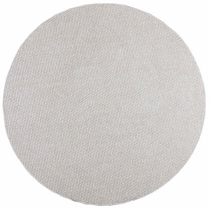Area Rugs Round LUGO Cream and Grey Ø 160 CM Polyester