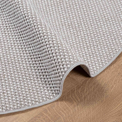 Area Rugs Round LUGO Cream and Grey Ø 200 CM Polyester