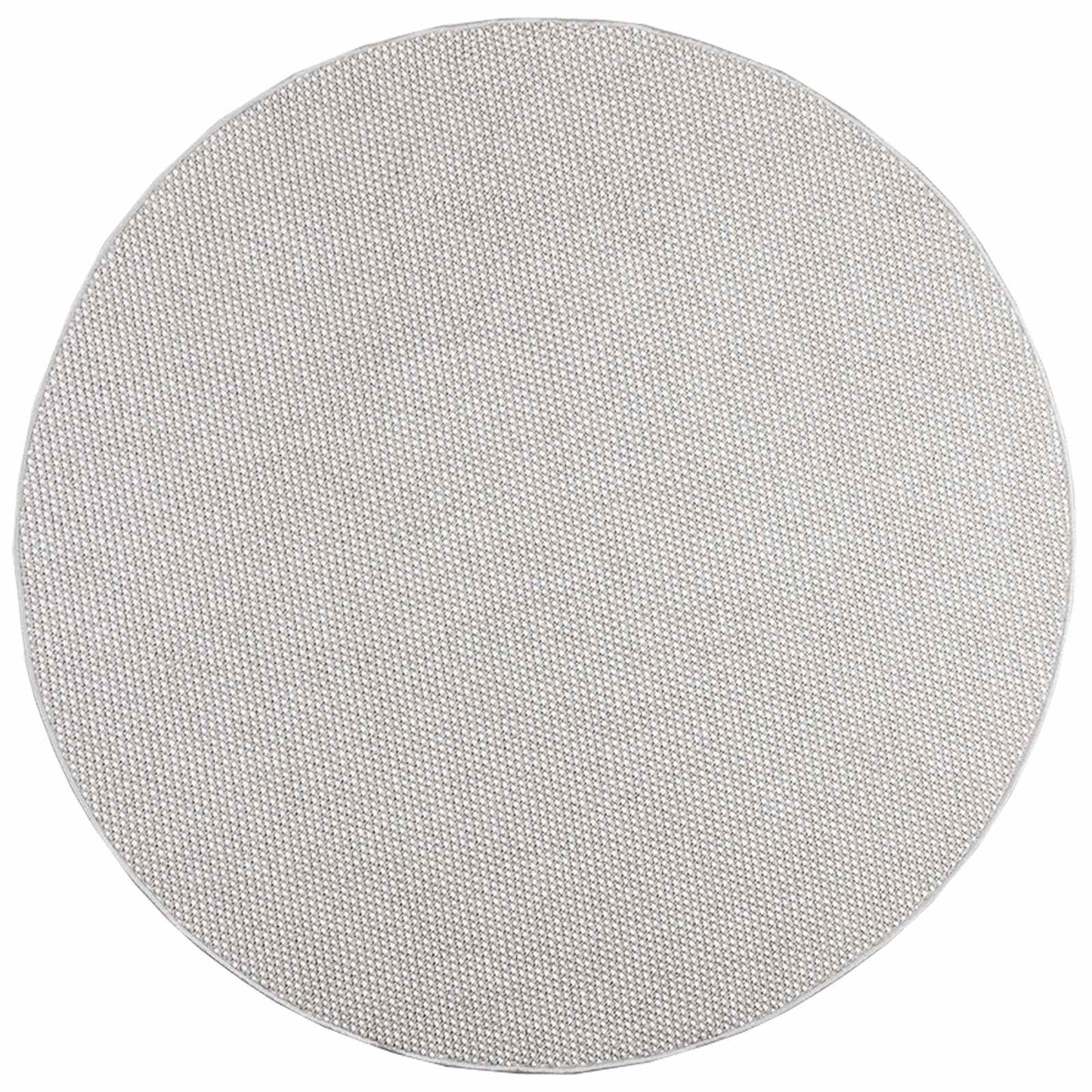 Area Rugs Round LUGO Cream and Grey Ø 200 CM Polyester