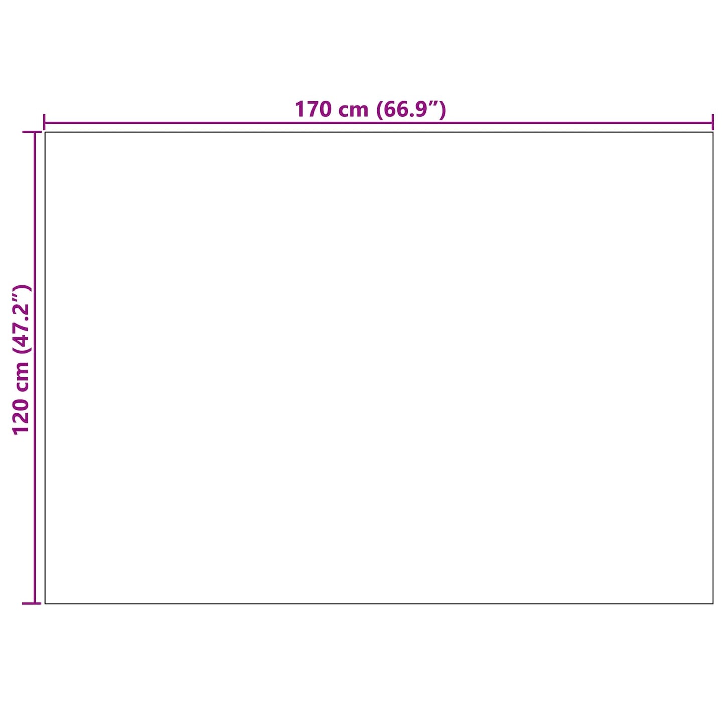 Area Rugs Rectangular SIROLO Cream 170 x 120 cm Polyester