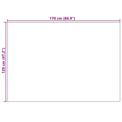 Area Rugs Rectangular SIROLO Cream 170 x 120 cm Polyester