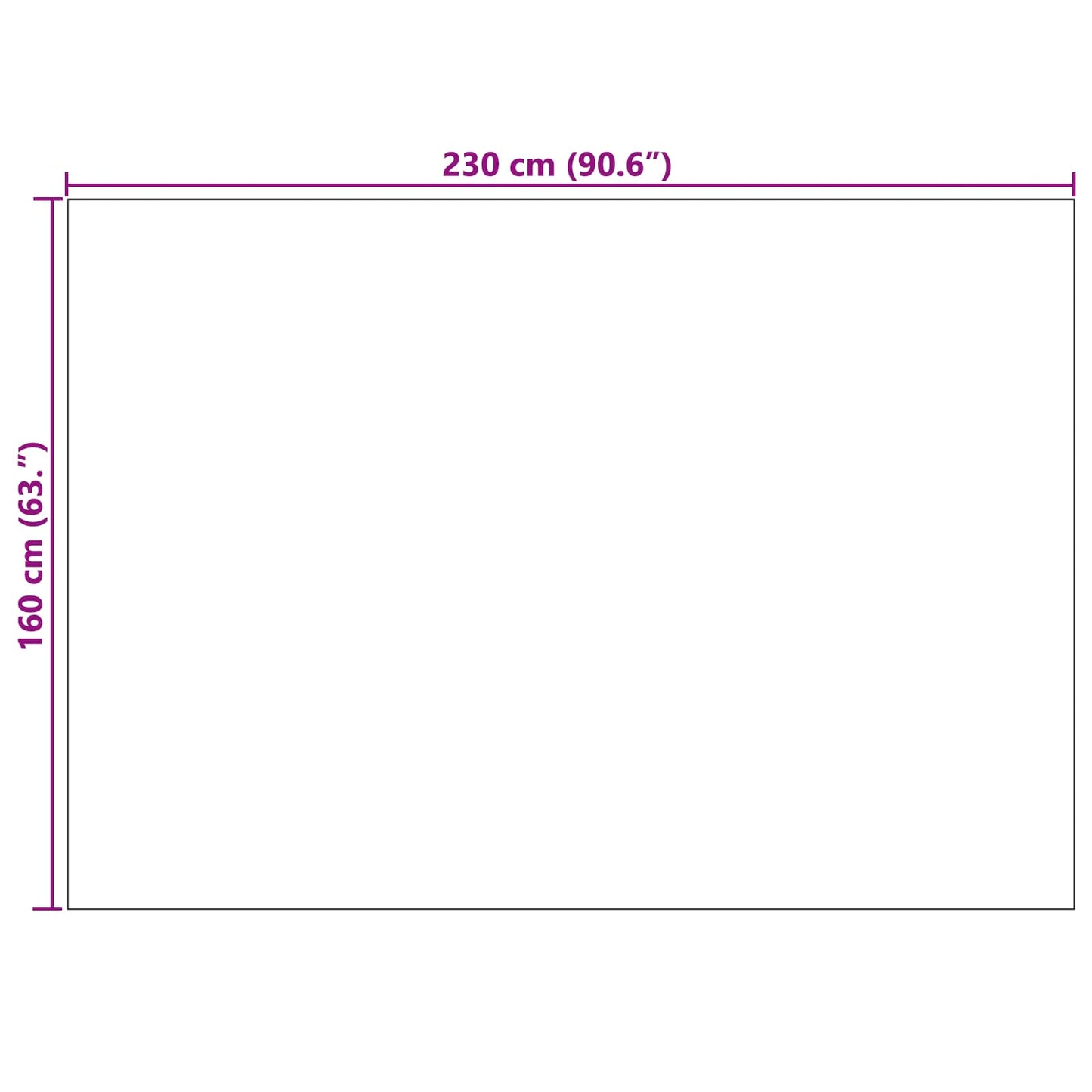 Area Rugs Rectangular SIROLO Cream 230 x 160 cm Polyester