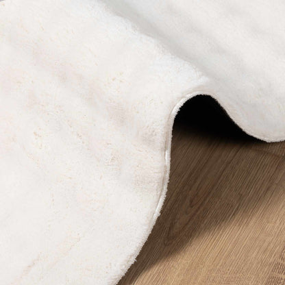 Area Rugs Square SIROLO Cream 200 x 200 cm Polyester