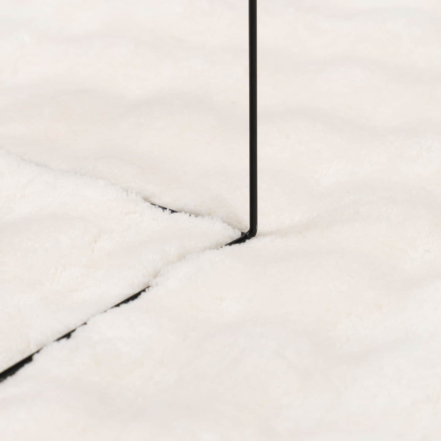 Area Rugs Square SIROLO Cream 240 x 240 cm Polyester