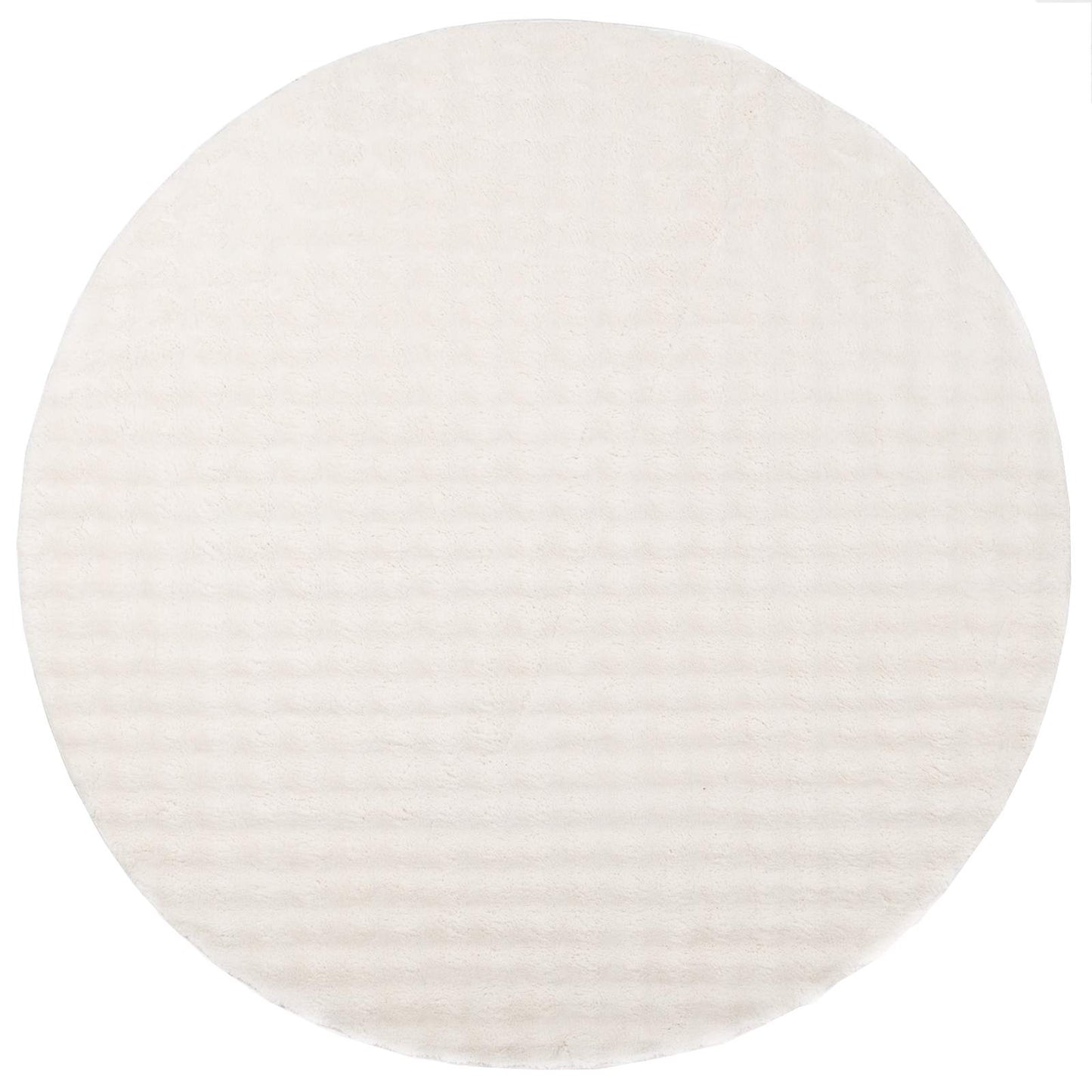 Area Rugs Round SIROLO Cream Ø 160 CM Polyester