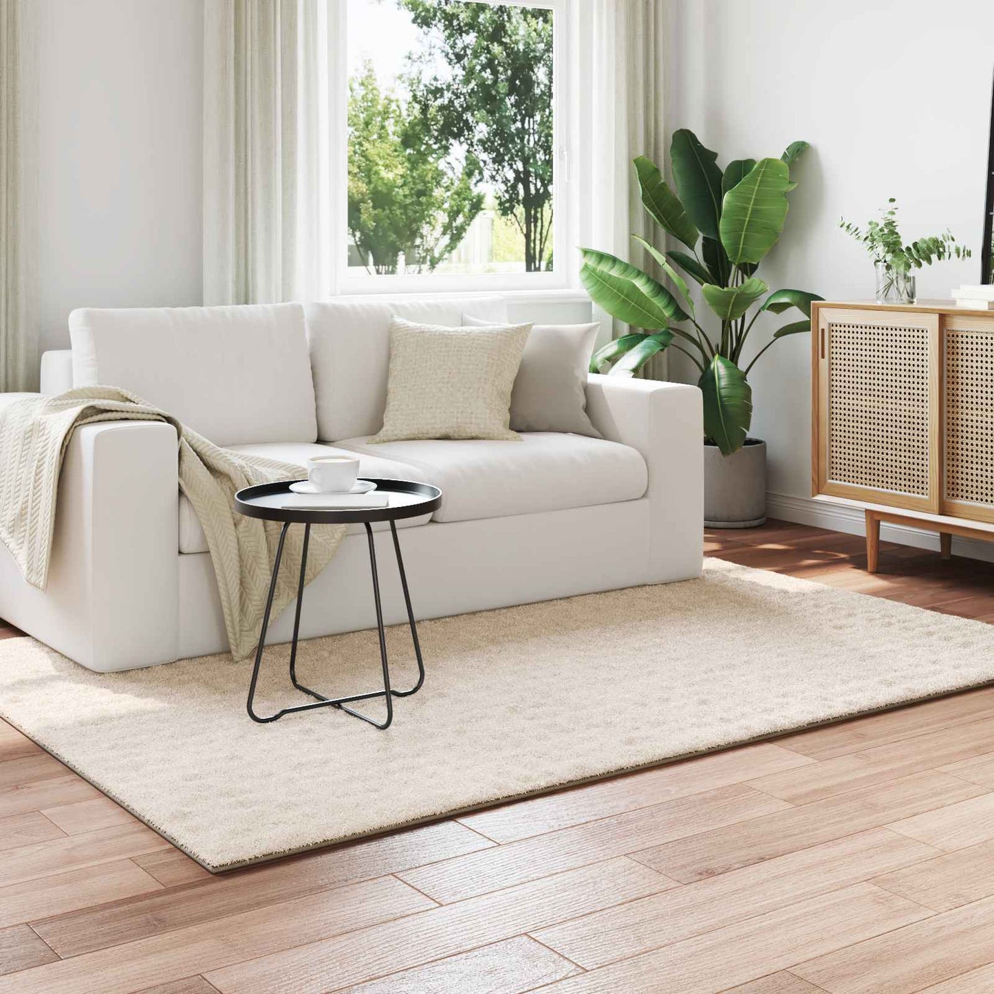 Area Rugs Rectangular SIROLO Beige 170 x 120 cm Polyester