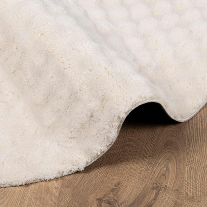 Area Rugs Round SIROLO Beige Ø 120 CM Polyester