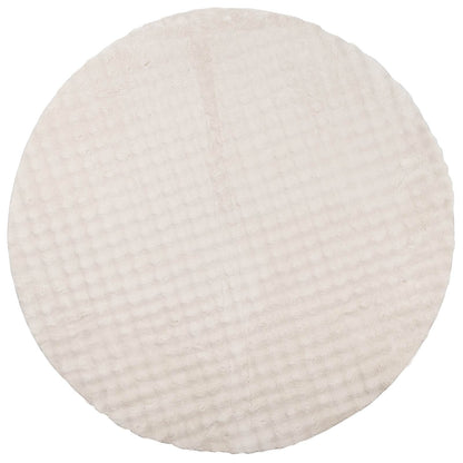 Area Rugs Round SIROLO Beige Ø 120 CM Polyester