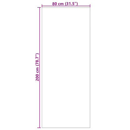 Area Rugs Rectangular SIROLO Sand 200 x 80 cm Polyester