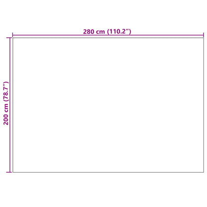 Area Rugs Rectangular SIROLO Sand 280 x 200 cm Polyester