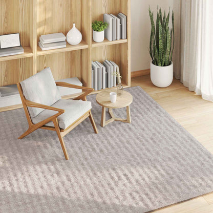 Area Rugs Square SIROLO Sand 200 x 200 cm Polyester