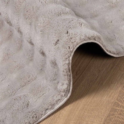 Area Rugs Square SIROLO Sand 240 x 240 cm Polyester