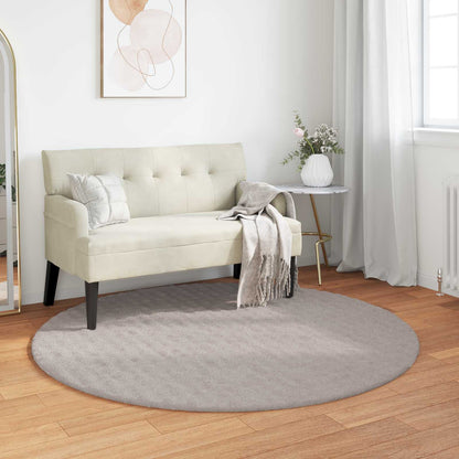 Area Rugs Round SIROLO Sand Ø 120 CM Polyester